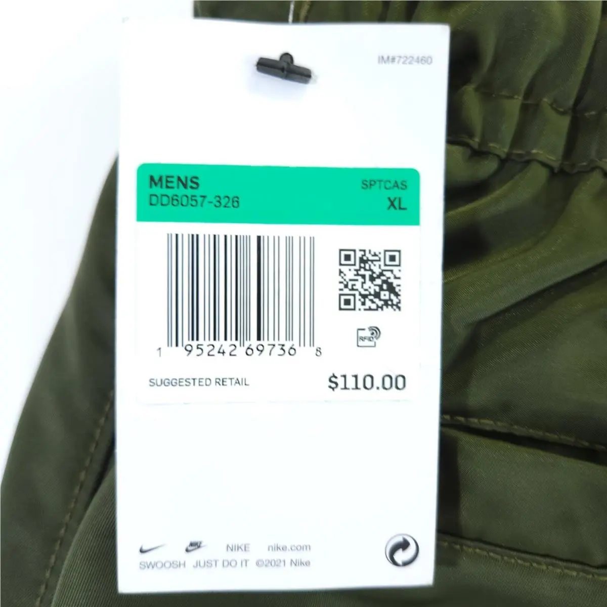 Nike clothing - DD6057-326 - DD6057326 - Green (UPC: 195242697368) 2