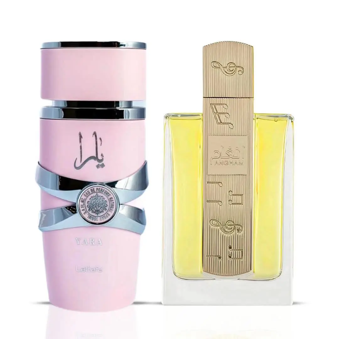 Yara Angham Eau De Parfum Sprays 100ML 3.4 OZ by Lattafa Bundle
