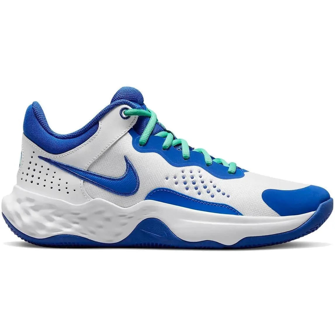 Nike Fly .by Mid 3 DD9311 102 White/game Royal-green Glow Men`s Size 10