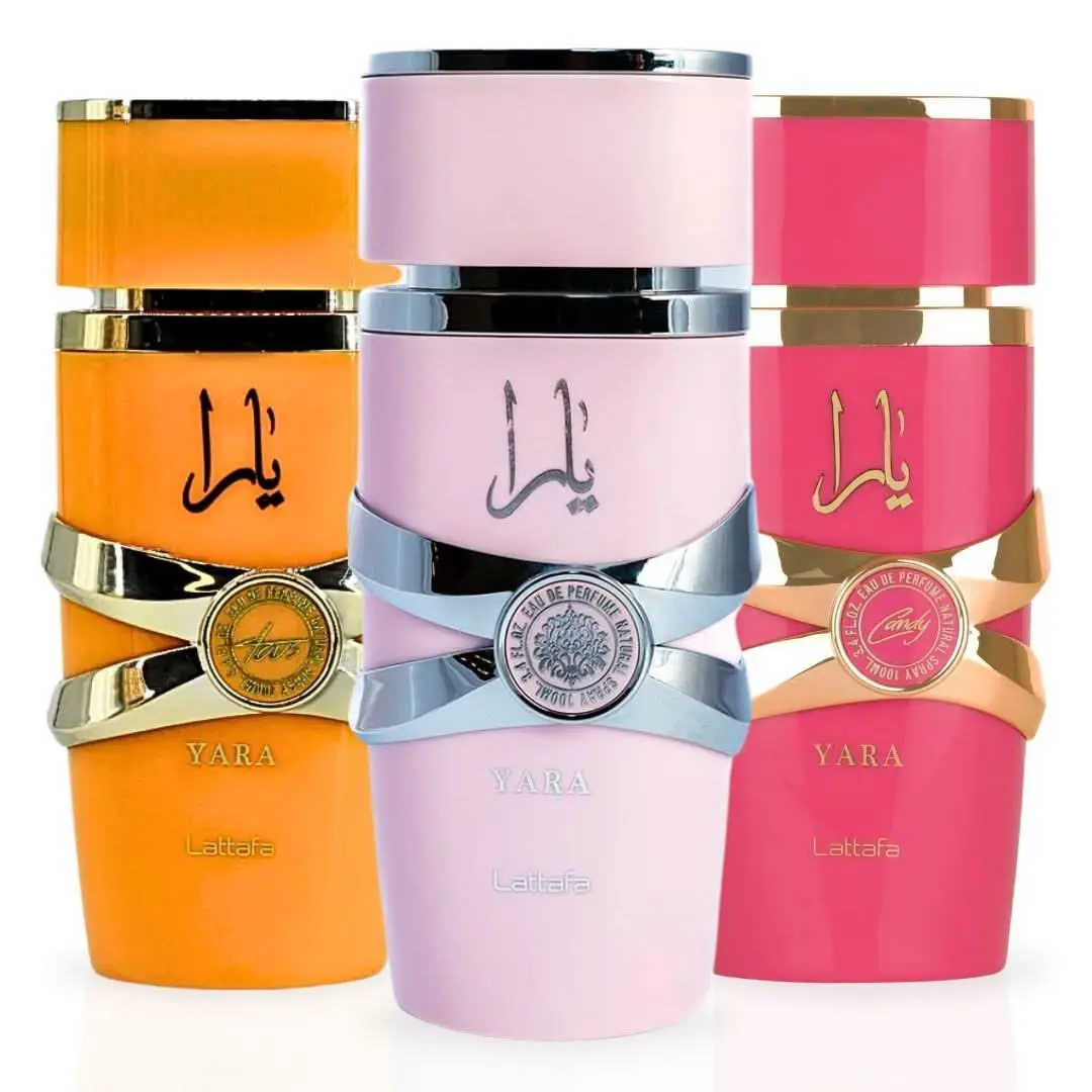 Yara Candy Tous Eau de Parfum Sprays 100ml 3.4 oz by Lattafa Bundle