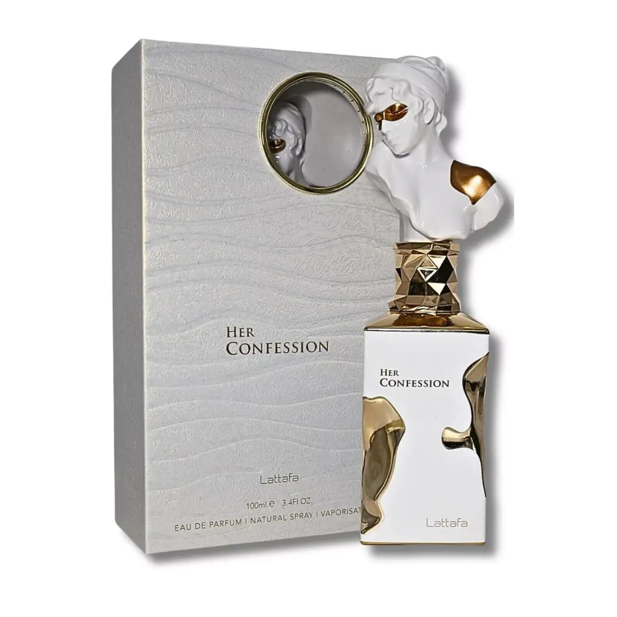 Lattafa Her Confession 3.4oz Eau de Parfum Spray For Women Box