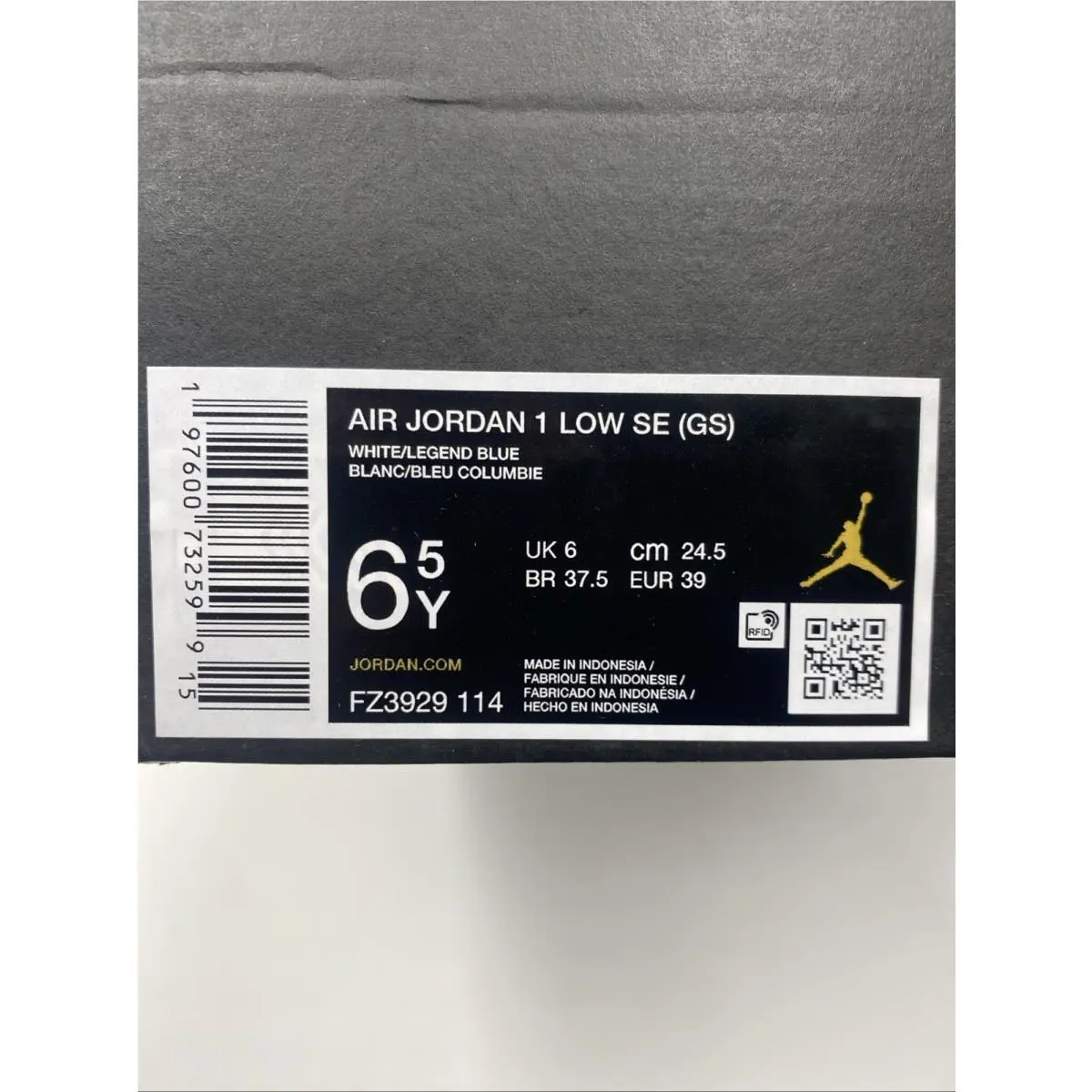 Nike shoes - Nike Air Jordan 1 - Air - FZ3929 114 - White (UPC: 197600732599) 6