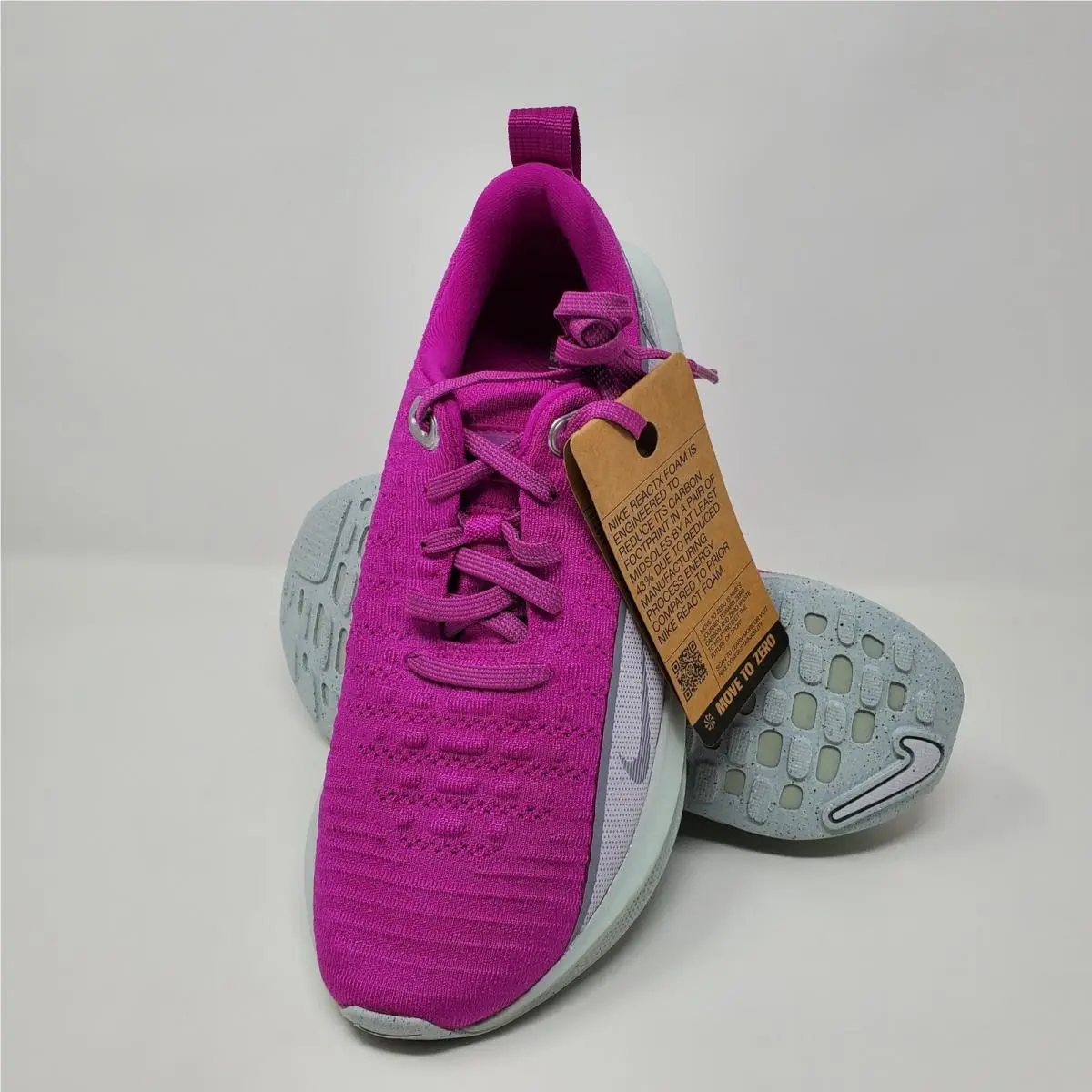 Nike Infinityrn 4 Prm Road Women`s Size 7 Vivid Grape Light Silver FZ3086-500