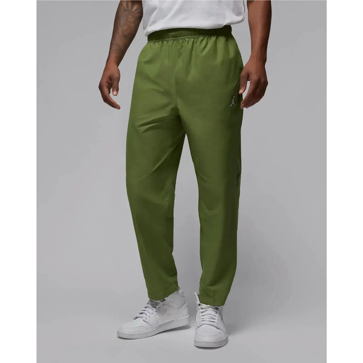 Nike Jordan Essentials Chicago Pants Mens M Olive Green Cargo FB7325 340 •