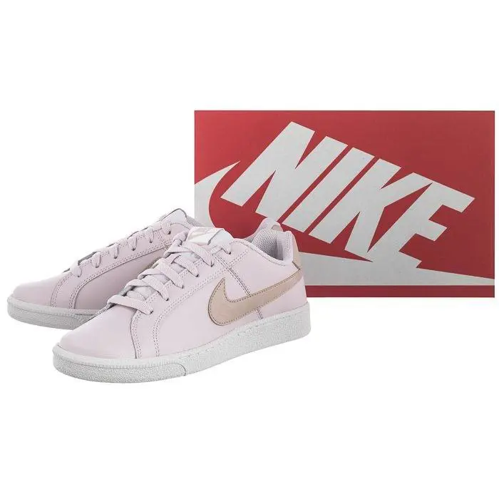 Nike Women`s Court Royale Leather Shoes Barely Rose Pink Stone White Size 10 - Pink