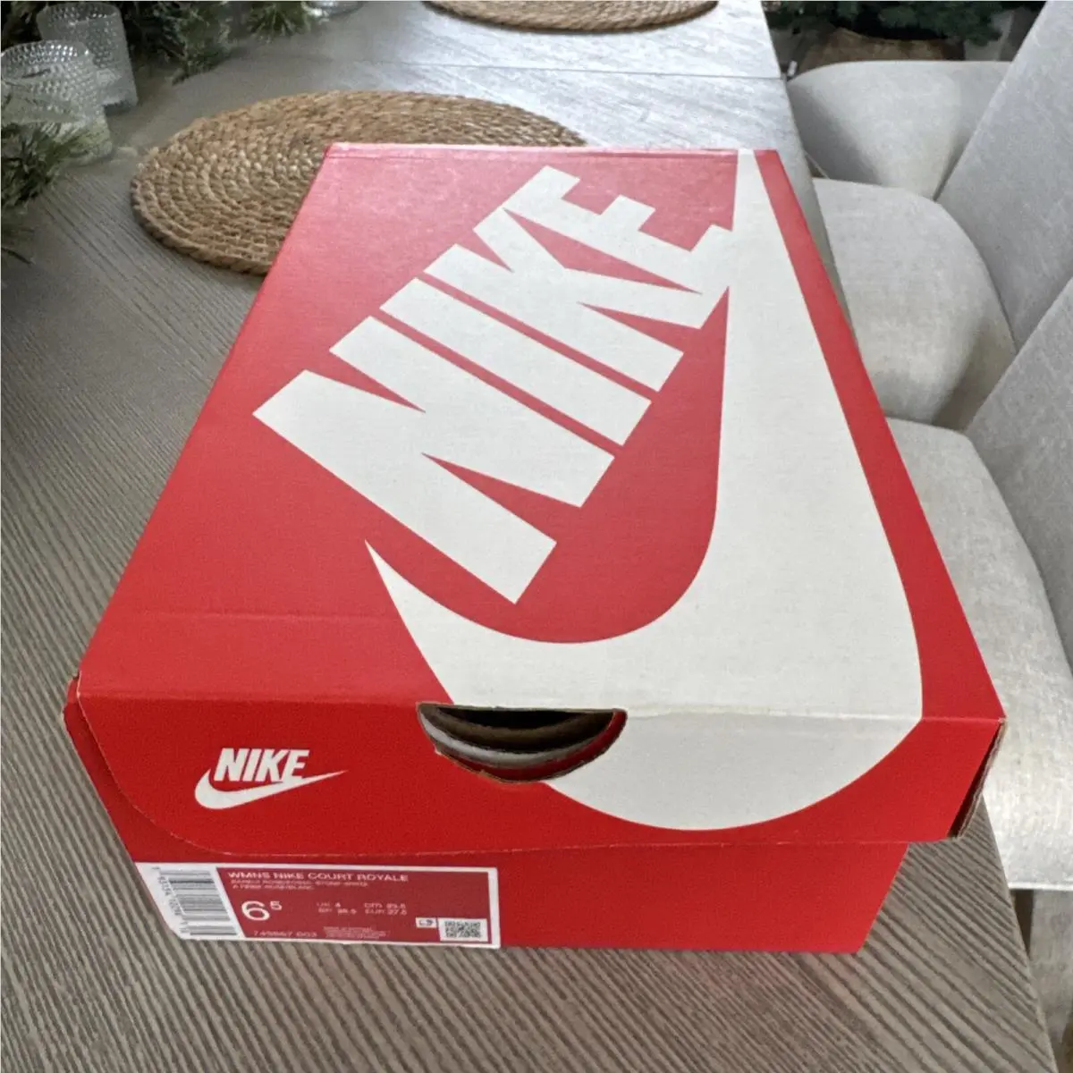 Nike shoes - Nike Women`s Court Royale Barely Rose/Fossil Stone White - 749867 603 - Pink (UPC: 0193154123036) 3