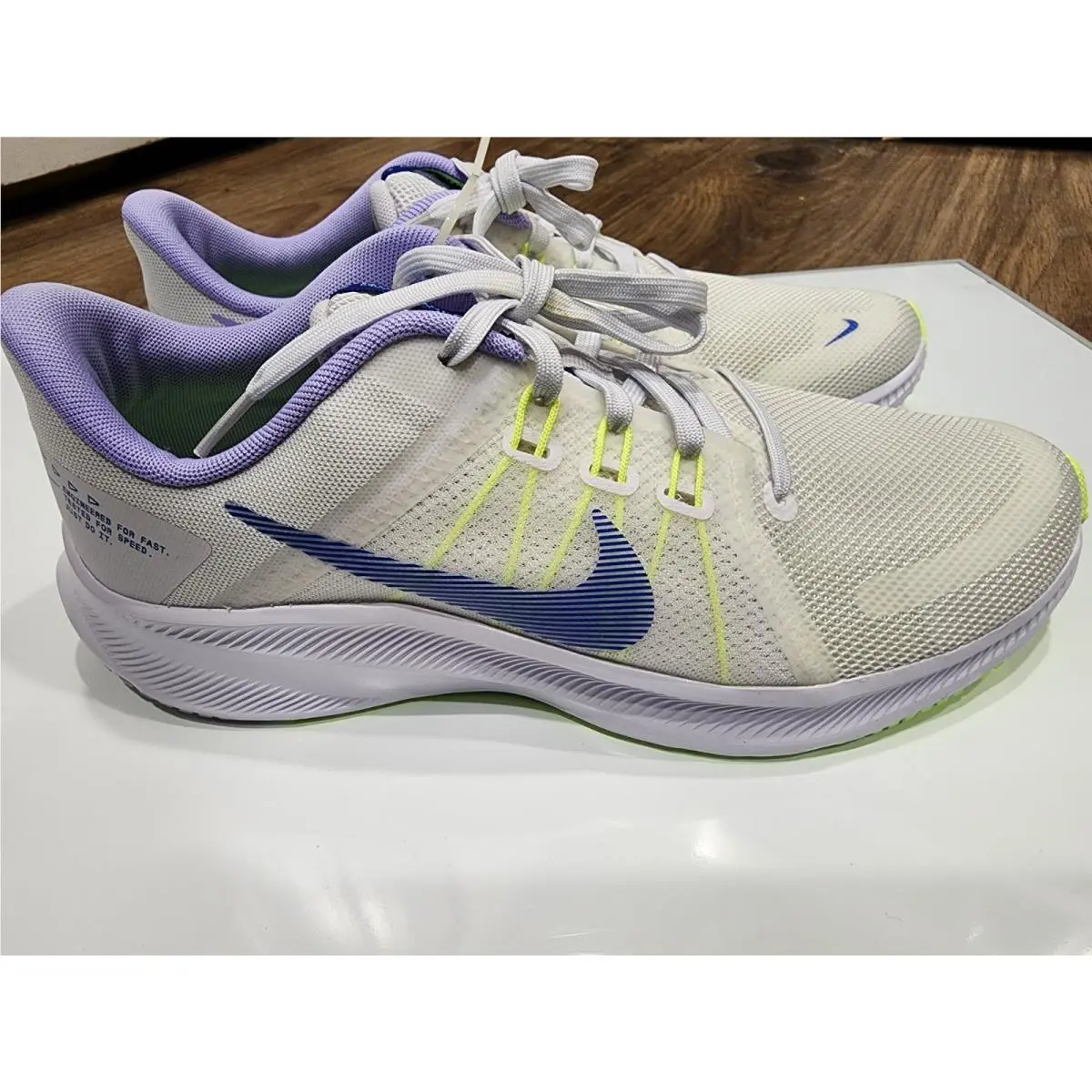 Women’s Size 9.5 Off White Nike Quest 4 Running Shoes DA1106 101 - Off White