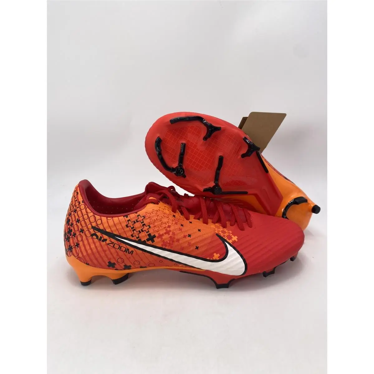Nike Zoom Vapor 15 Acad Mds Fg/mg Crimson Ivory Cleats FD1159 600 Men`s Sz 7.5