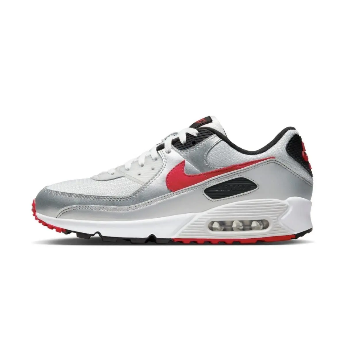 Air Max 90 Icon Silver Bullet Red Photo Dust Mens sz 11 DX4233-001 by Nike