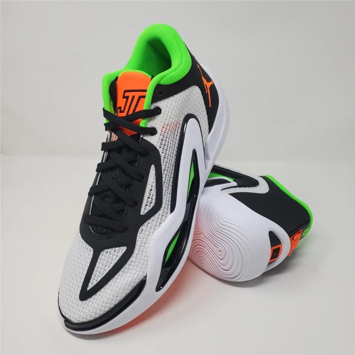 Nike Jordan Tatum 1 Home Team White Orange Black DZ3324-108 Men`s Size 11.5