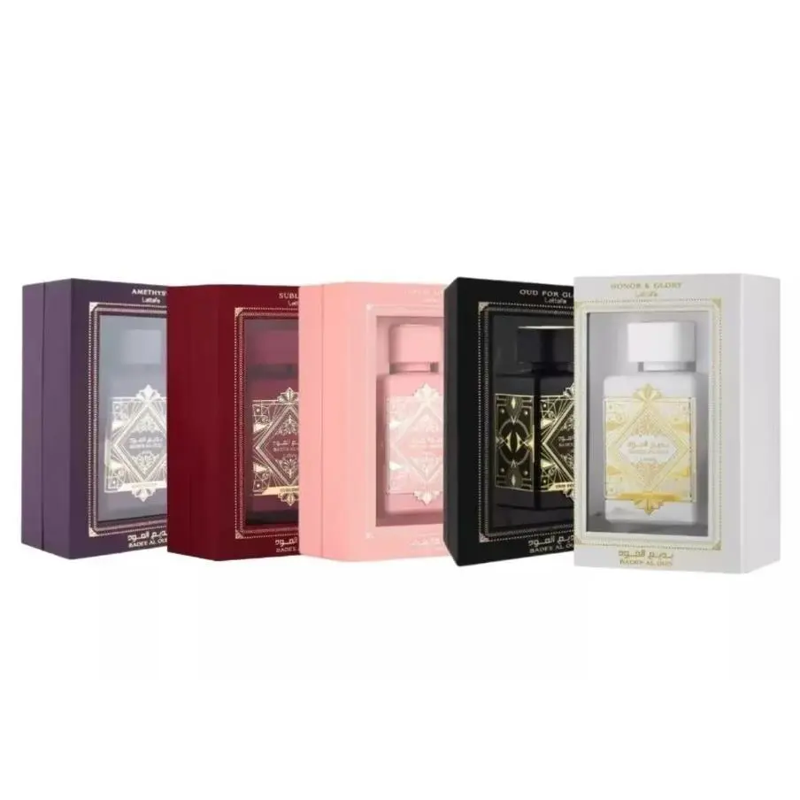 Lattafa Badee Al Oud Noble Blush Sublime Amethyst Honor Glory 5 Pcs Bundle