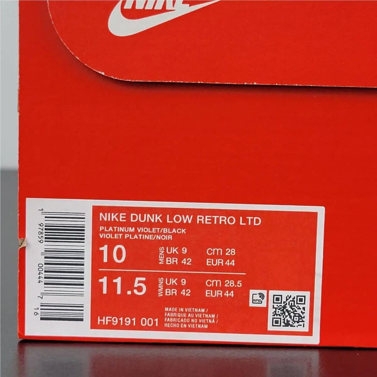 Nike shoes - Nike Dunks - Dunks - HF9191-001 - PLATINUM VIOLET / BLACK (UPC: 197859004447) 6