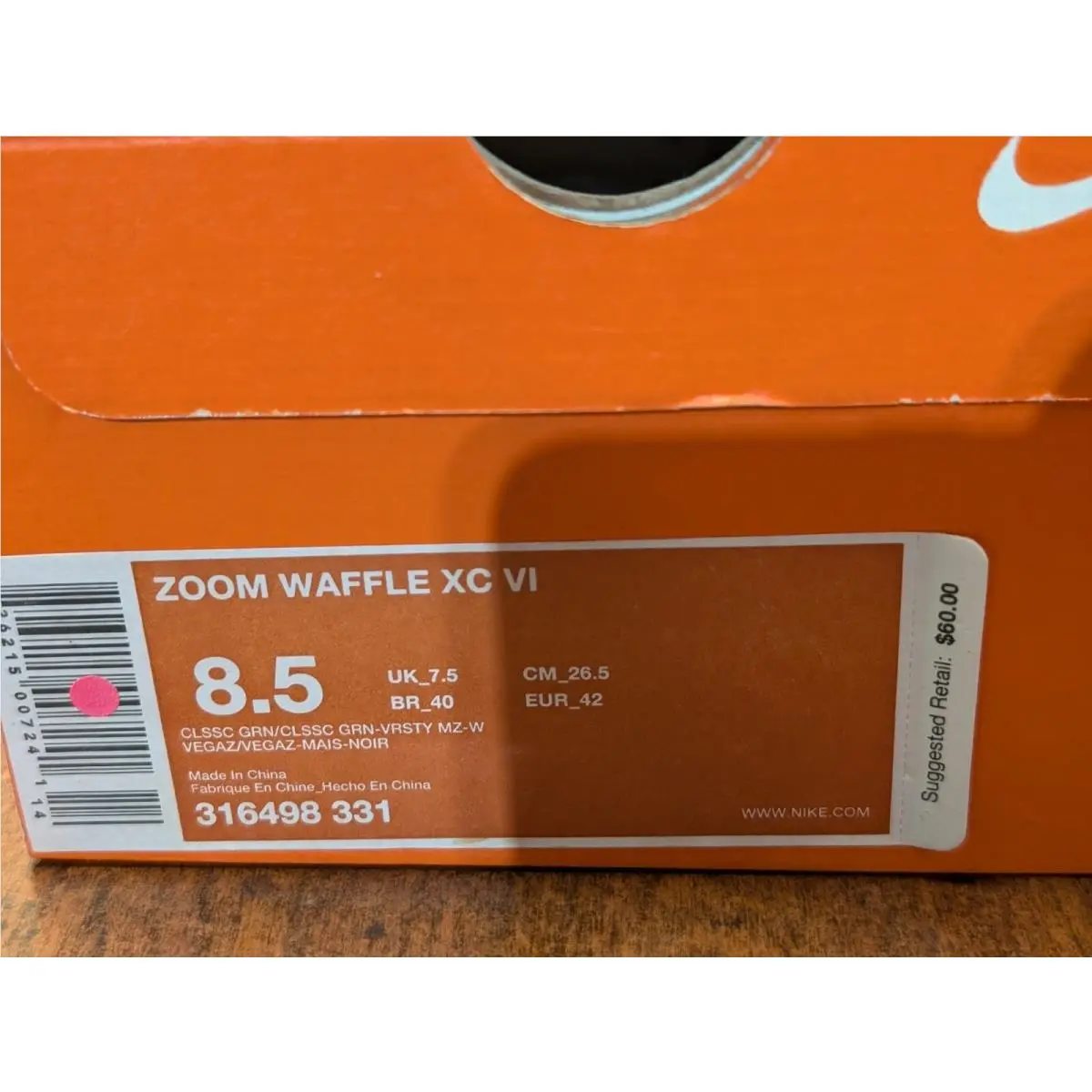 Nike shoes - Nike Zoom Waffle XC - Zoom Waffle - 316498-331 - Green (UPC: 0826215019206) 11