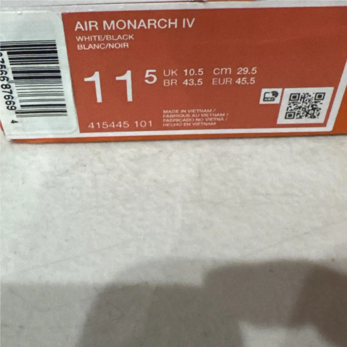 Nike shoes - Nike Air Monarch - Air Monarch - 415445-101 - White (UPC: 885259547137) 4
