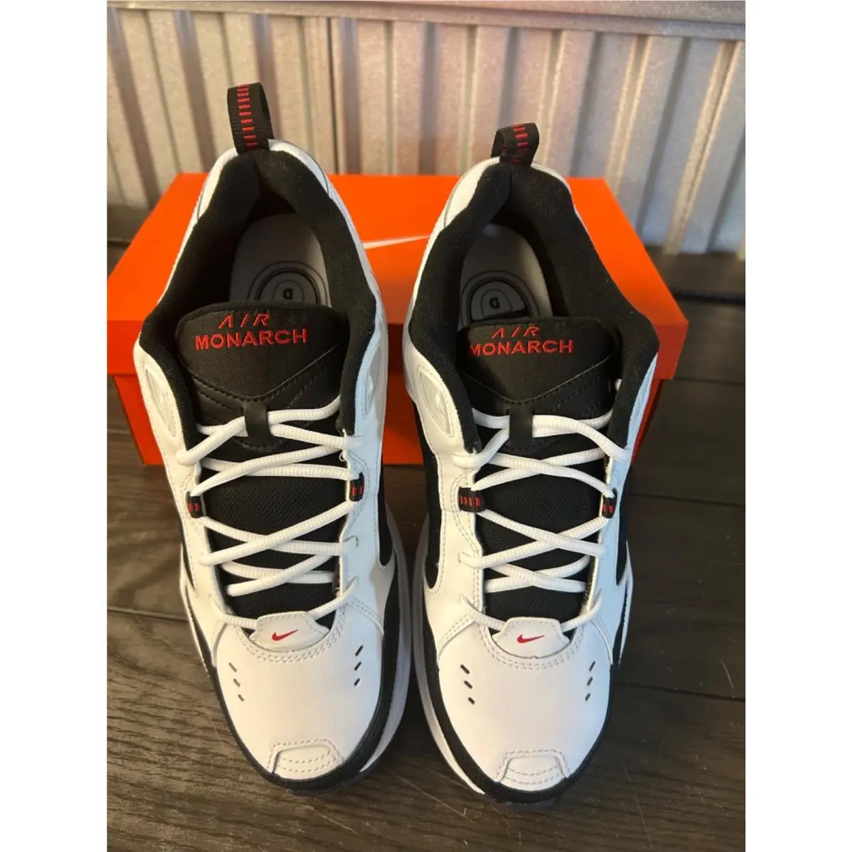 Nike shoes - Nike Air Monarch - Air Monarch - 415445-101 - White and Black 0