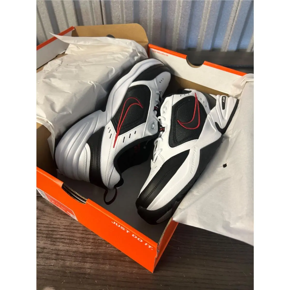 Nike shoes - Nike Air Monarch - Air Monarch - 415445-101 - White and Black 3