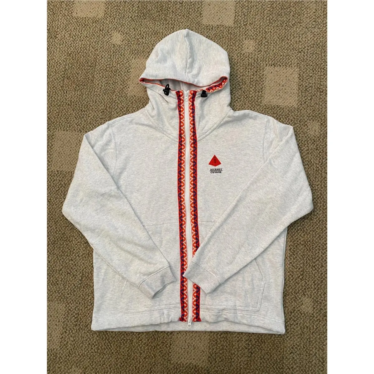 Nike Hoodie Sweatshirt Jacket Kyrie Irving Full Zip Gray DA6689-051 Men`s M