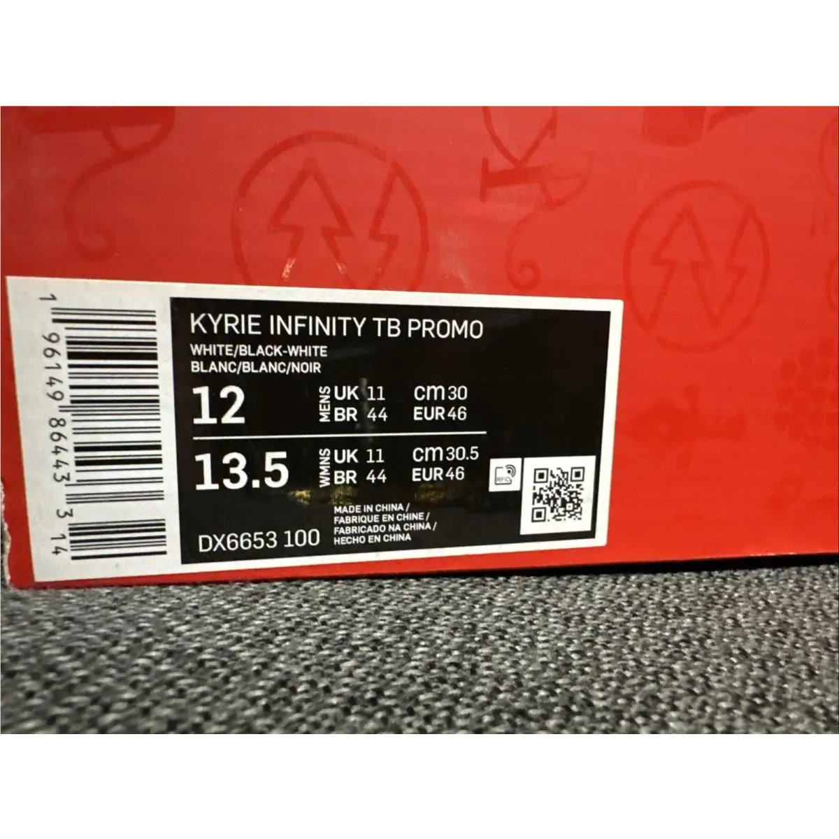 Nike shoes - Nike Kyrie Infinity TB - Kyrie Infinity - DO9616-100 - White/White/Black 2