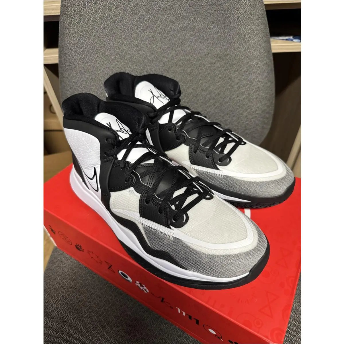 Nike shoes - Nike Kyrie Infinity TB - Kyrie Infinity - DO9616-100 - White/White/Black 3