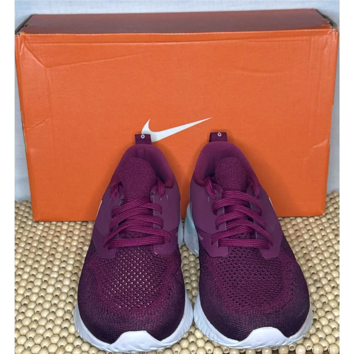 Nike shoes - Nike Odyssey React - Odyssey React - AH1016 600 - Raspberry Red/Plum Chalk (UPC: 883153633499) 4