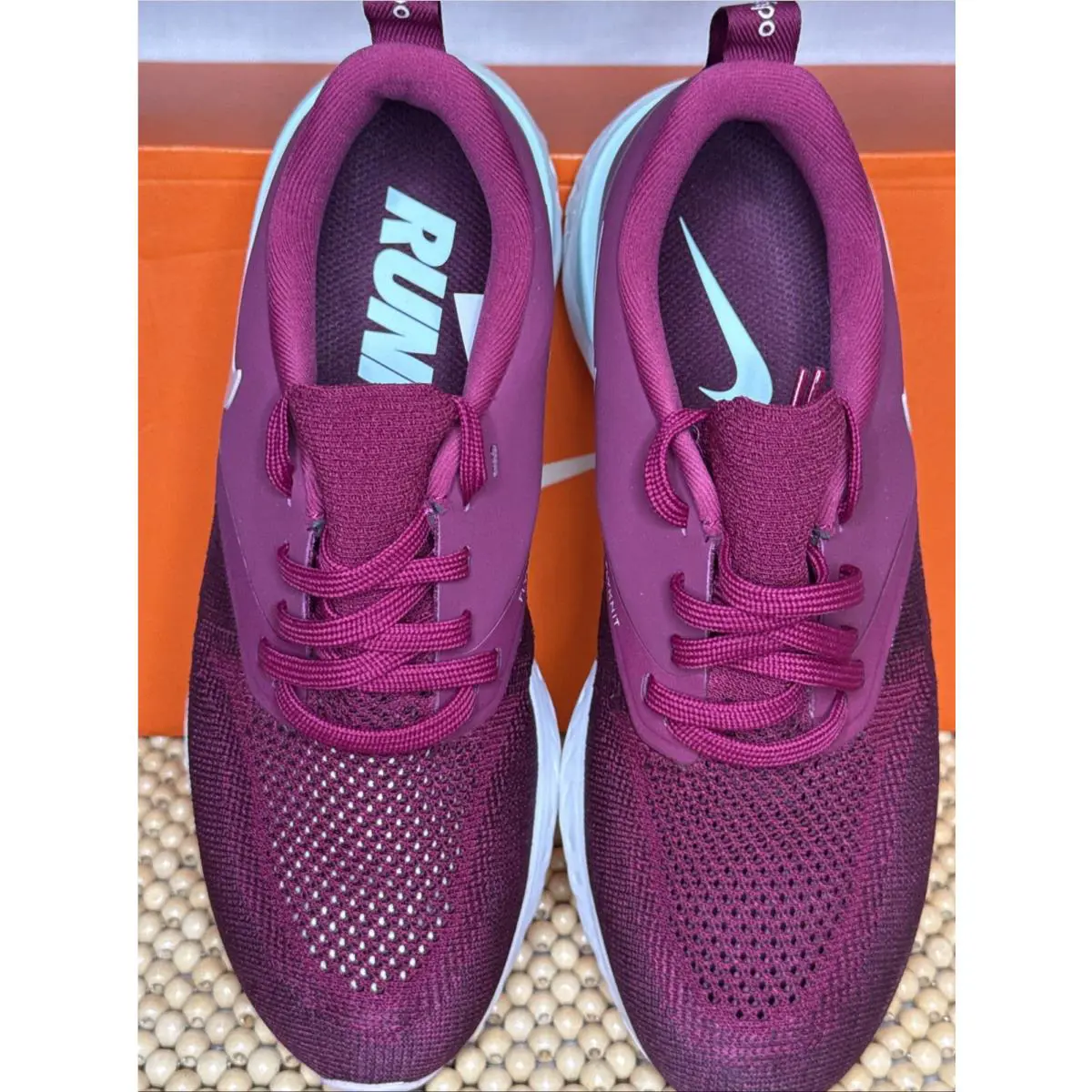 Nike shoes - Nike Odyssey React - Odyssey React - AH1016 600 - Raspberry Red/Plum Chalk (UPC: 883153633499) 8