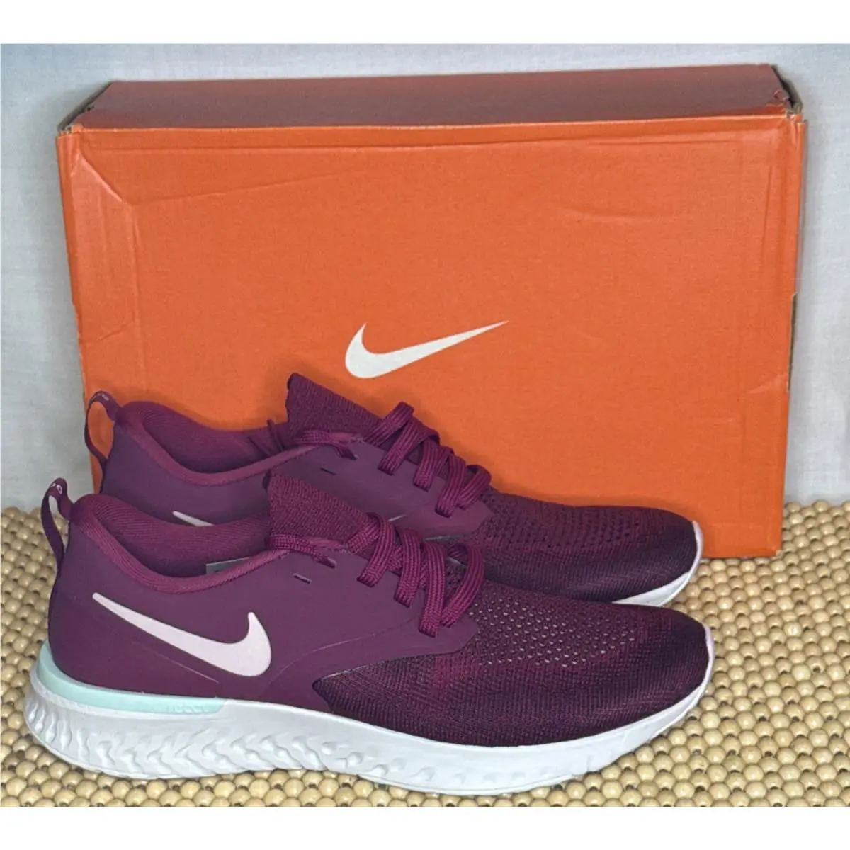 Nike shoes - Nike Odyssey React - Odyssey React - AH1016 600 - Raspberry Red/Plum Chalk (UPC: 883153633499) 2