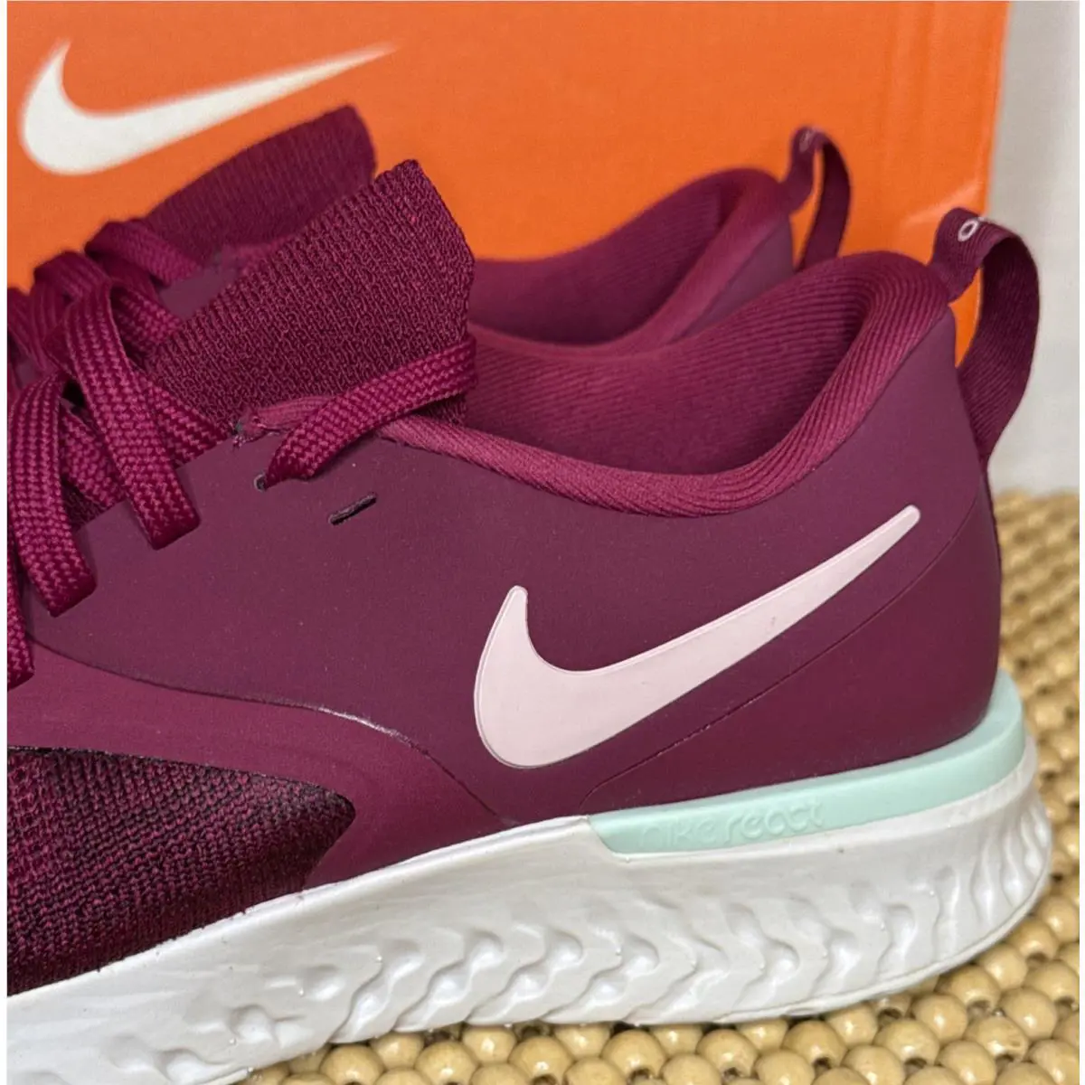 Nike shoes - Nike Odyssey React - Odyssey React - AH1016 600 - Raspberry Red/Plum Chalk (UPC: 883153633499) 6