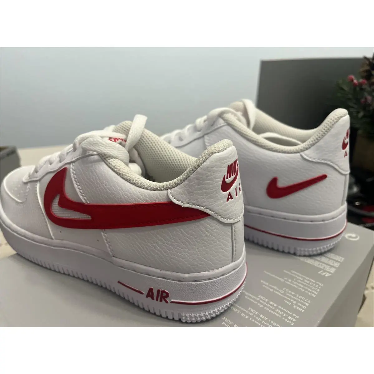 Nike shoes - Nike Air Force 1 - Air Force - DR7970-100 - White University Red (UPC: 195869279251) 7