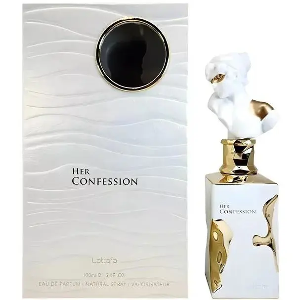 Lattafa Her Confession Eau de Parfum Spray For Women 3.4 Oz
