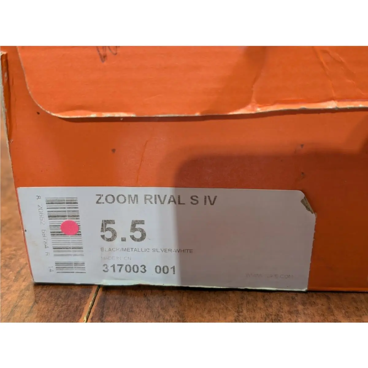 Nike shoes - Zoom Rival S 4 - Zoom Rival - 317003-001 - Black Silver (UPC: 0820652598003) 12