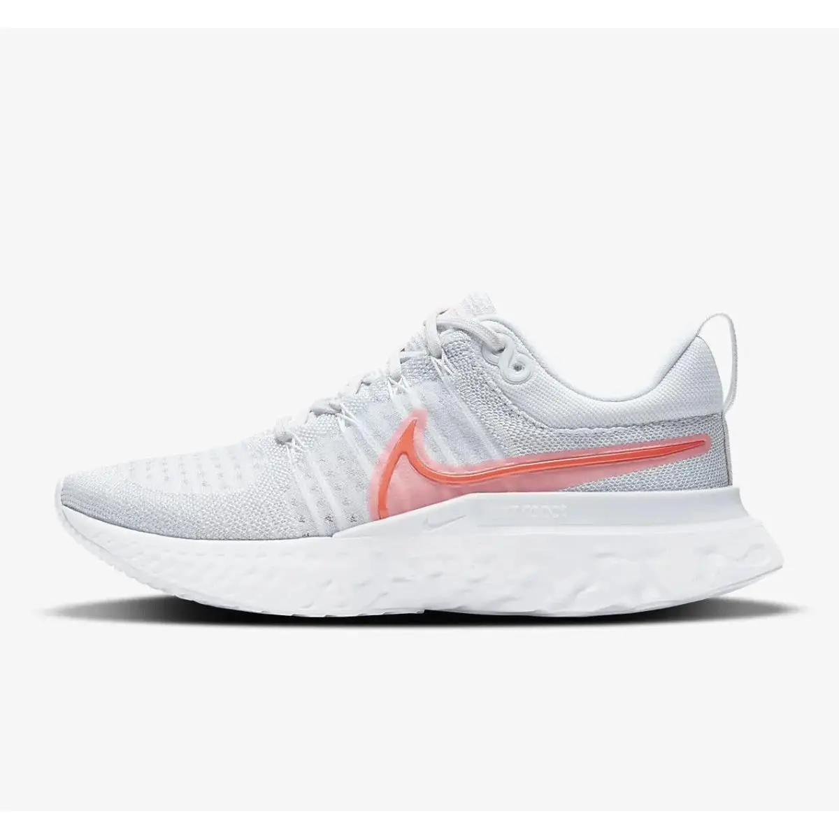 Nike React Infinity Run Flyknit 2 Womens Size 6 Platinum CT2423 004