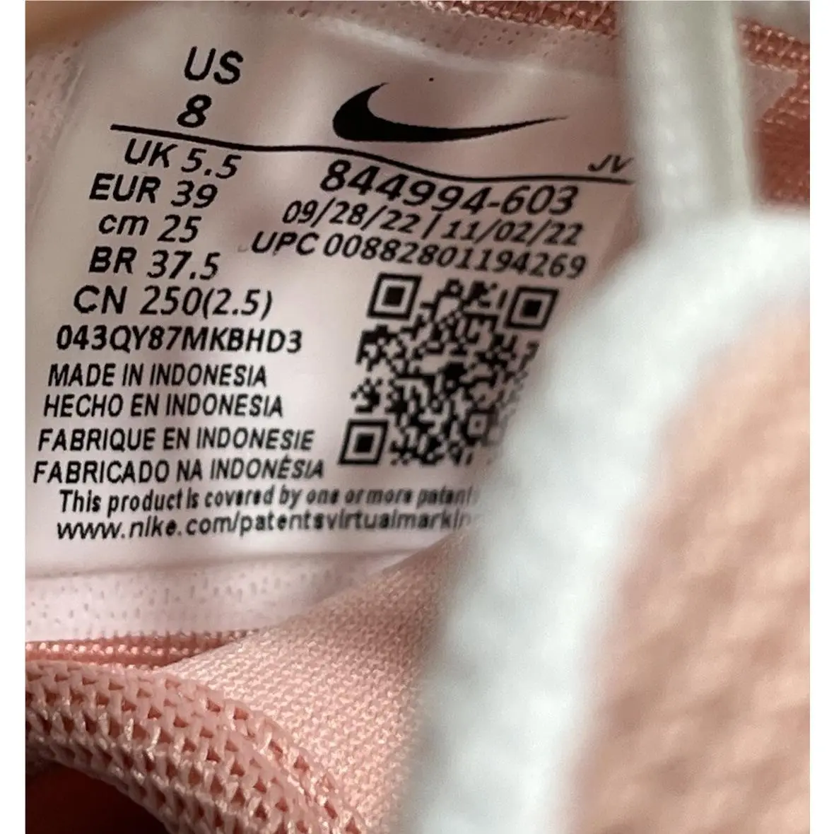 Nike shoes - Nike Roshe One - Roshe One - 844994-603 - Pink (UPC: 00882801194269) 15