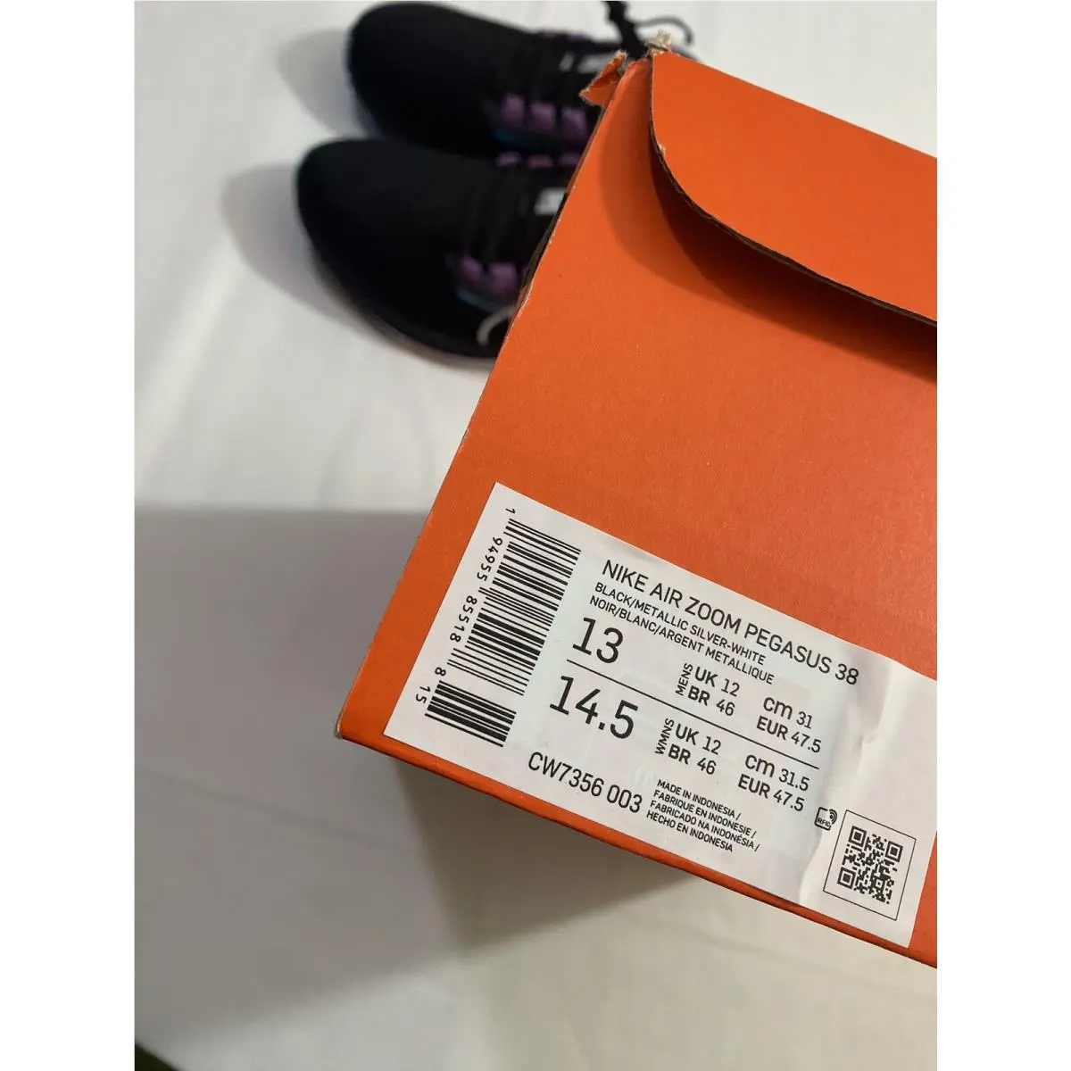 Nike shoes - Nike Air Zoom Pegasus - Air Zoom Pegasus - CW7356-003 - Black (UPC: 0194955855188) 8