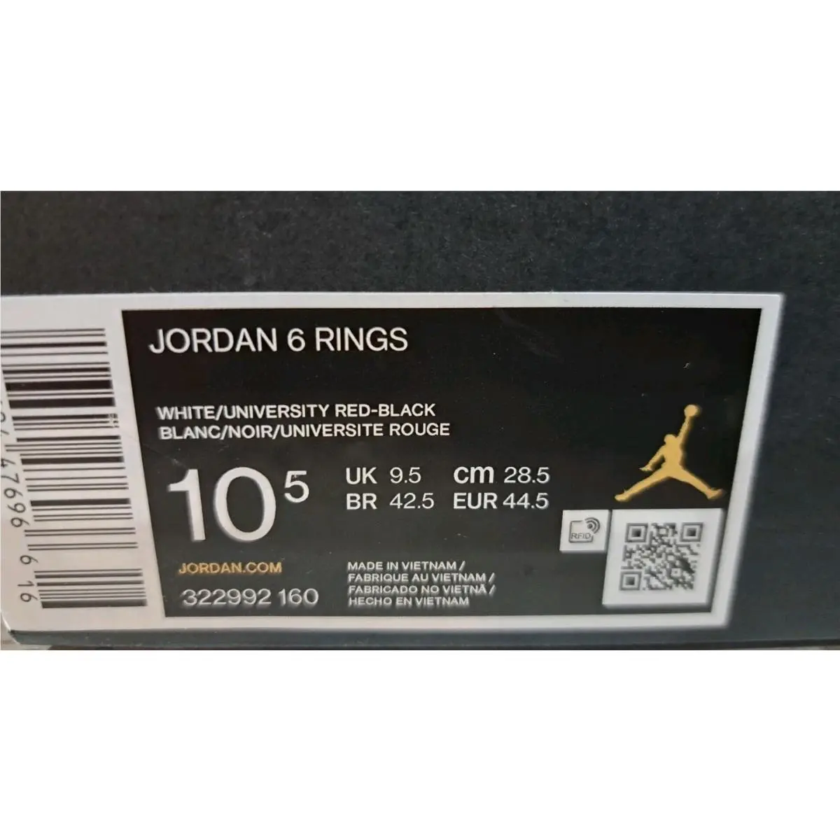 Nike shoes - Air Jordan 6 Rings - Air Rings - 322992-160 - White 6