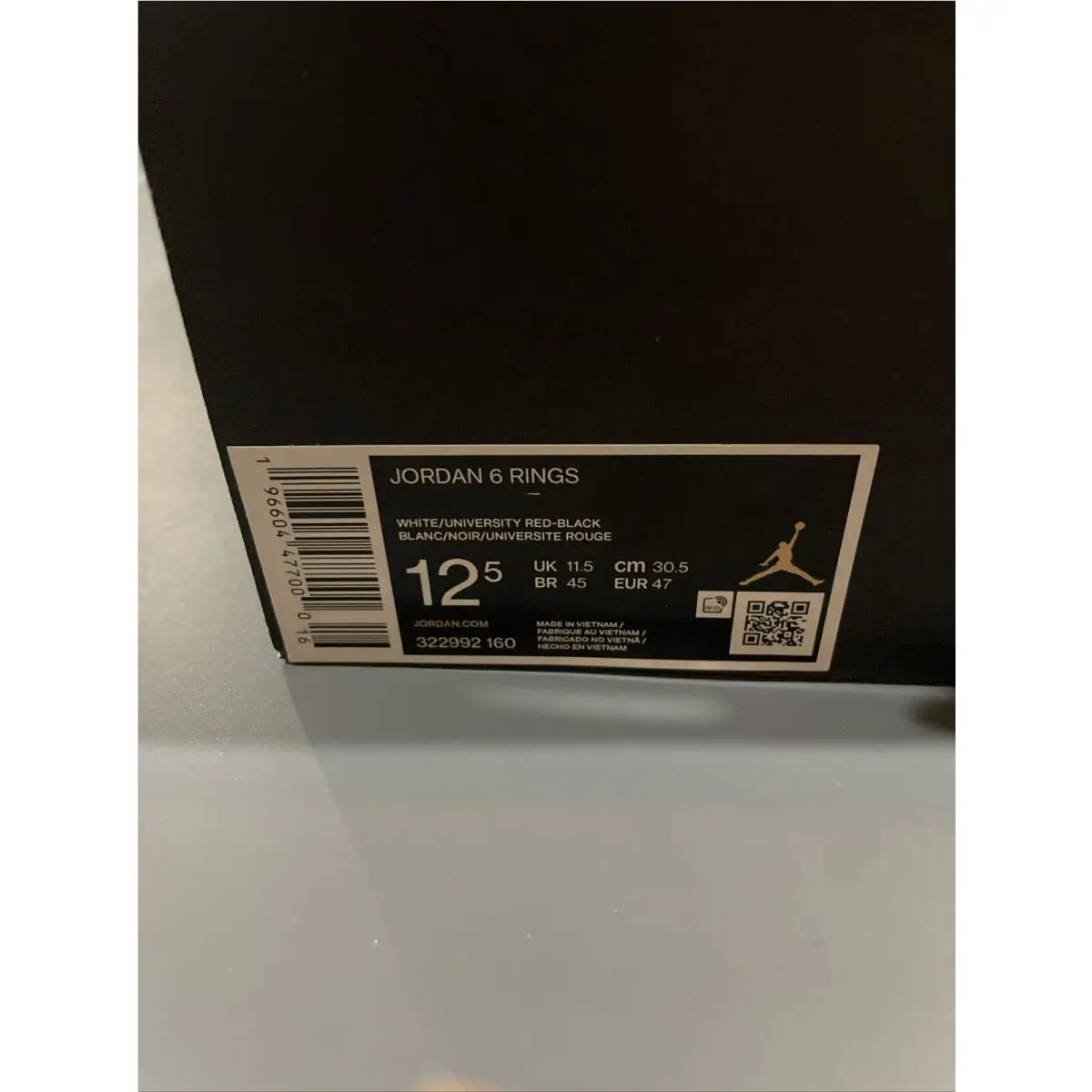 Nike shoes - Air Jordan 6 Rings - Air Rings - 322992-160 - White 5