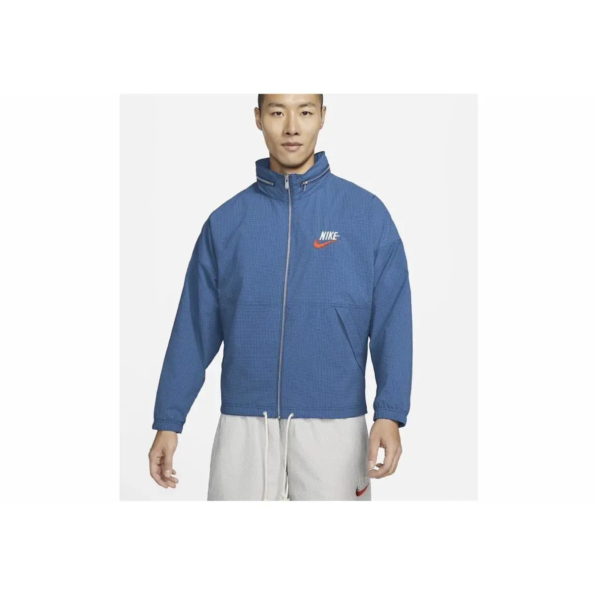 Nike clothing - Nike Sportswear Lined Woven Jacket - DM5285 407 - Blue (UPC: 195868463408) 14