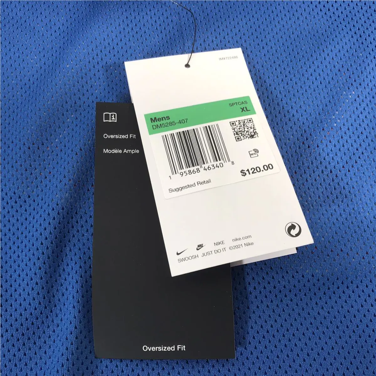 Nike clothing - Nike Sportswear Lined Woven Jacket - DM5285 407 - Blue (UPC: 195868463408) 11