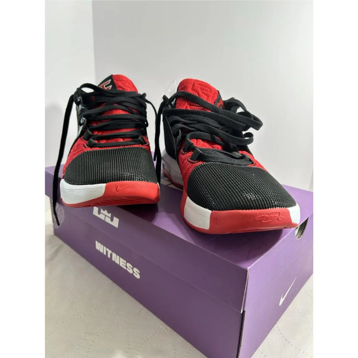 Nike shoes - Nike LeBron Witness 8 - LeBron Witness - FV0400-001 - Black, Manufacturer: Black/White/University Red 0