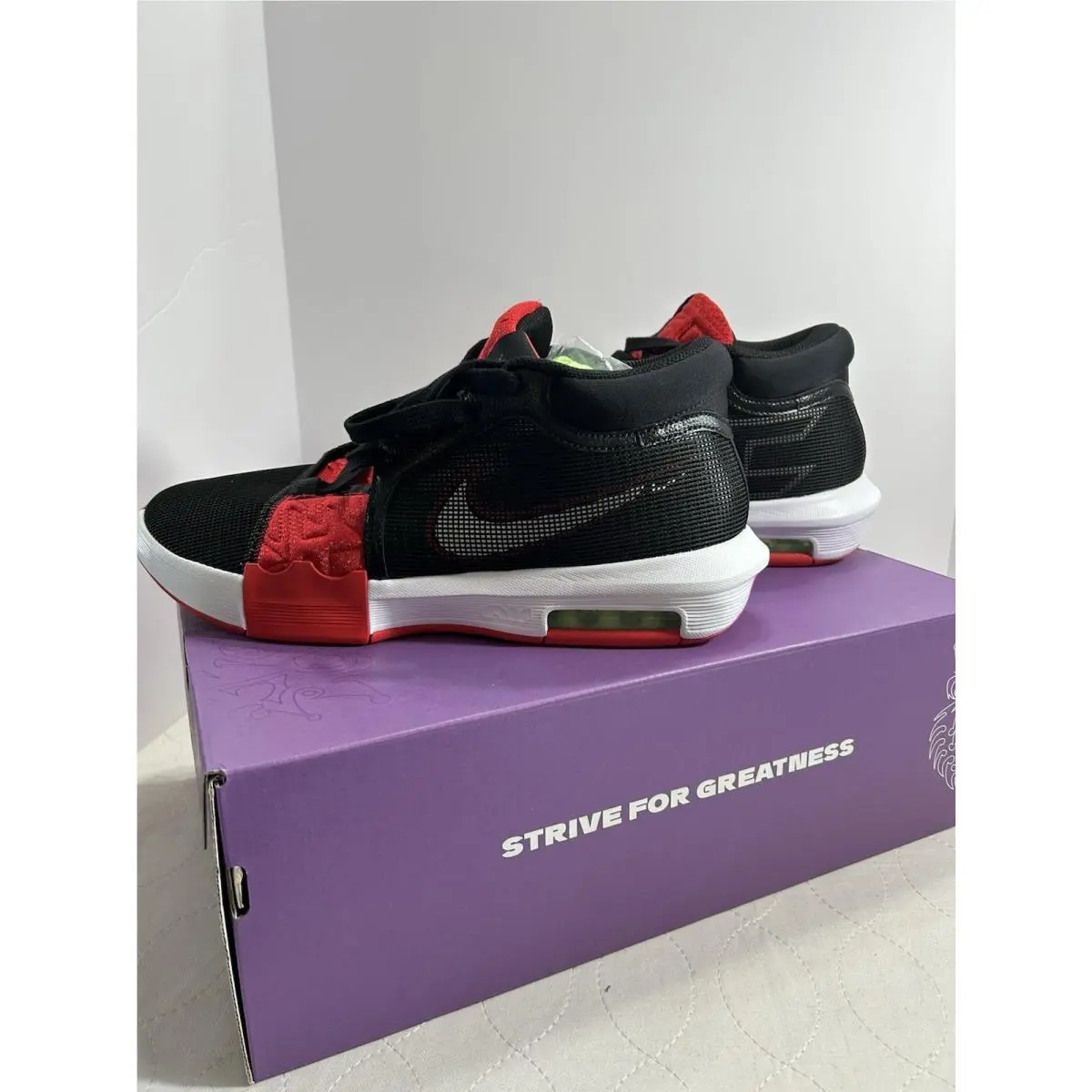 Nike shoes - Nike LeBron Witness 8 - LeBron Witness - FV0400-001 - Black, Manufacturer: Black/White/University Red 2