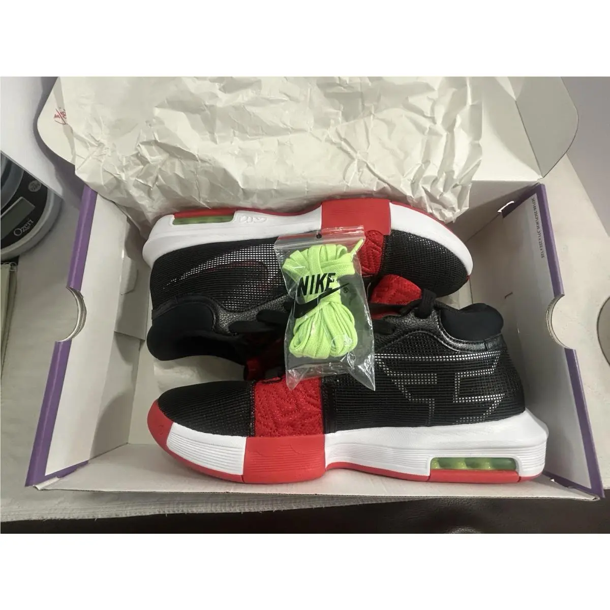 Nike shoes - Nike LeBron Witness 8 - LeBron Witness - FV0400-001 - Black, Manufacturer: Black/White/University Red 15