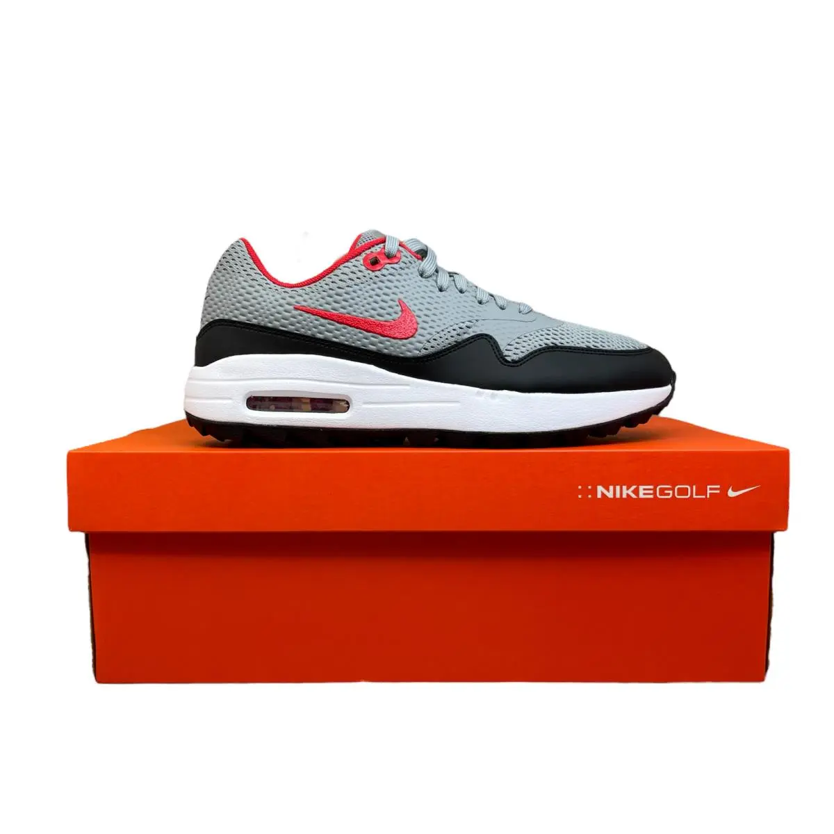 Nike Air Max 1 Golf Shoes Men`s Size 7.5 Spikeless Trainers Sneakers CI7576-002