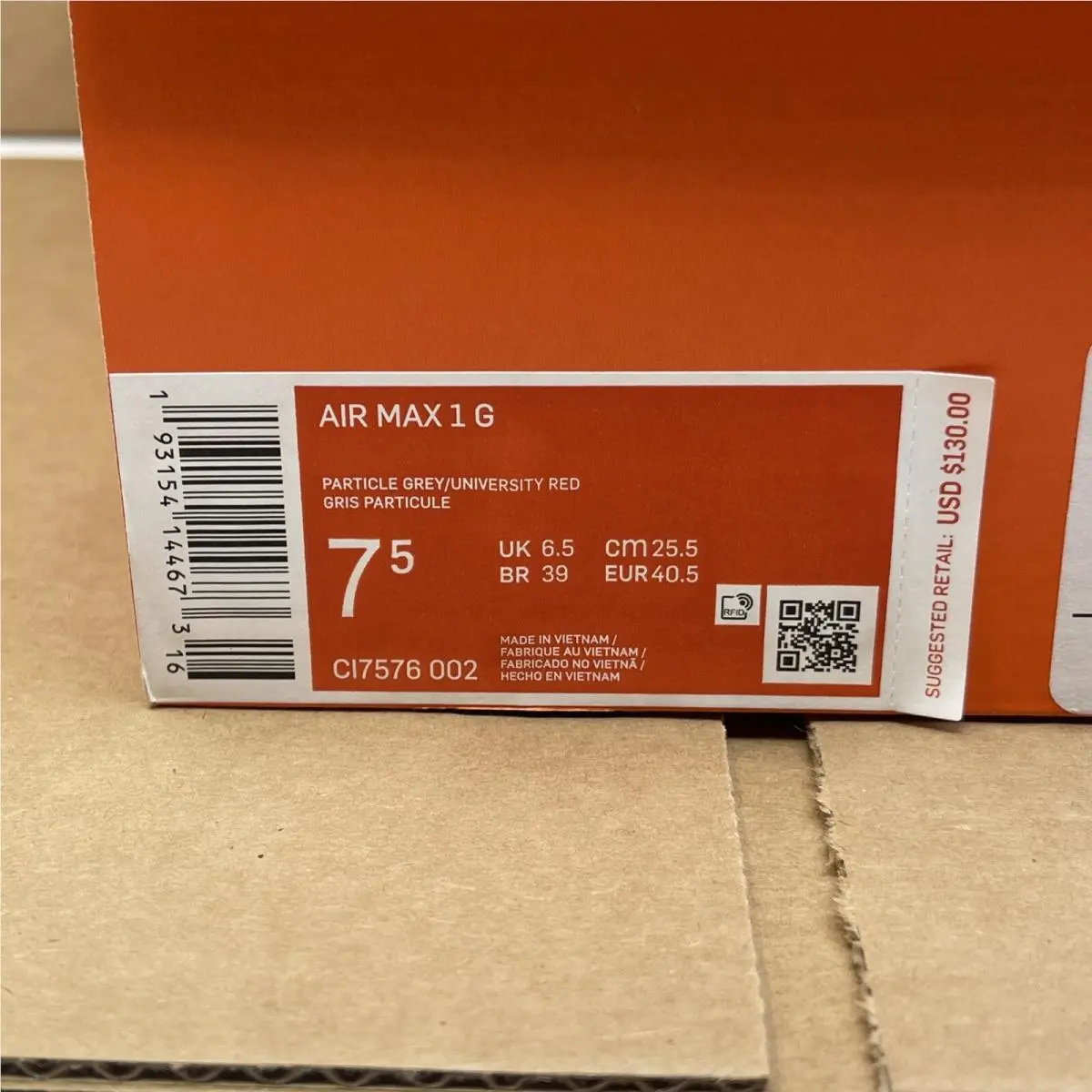 Nike shoes - Nike Air Max 1 - Air Max - CI7576-002 - Grey 8