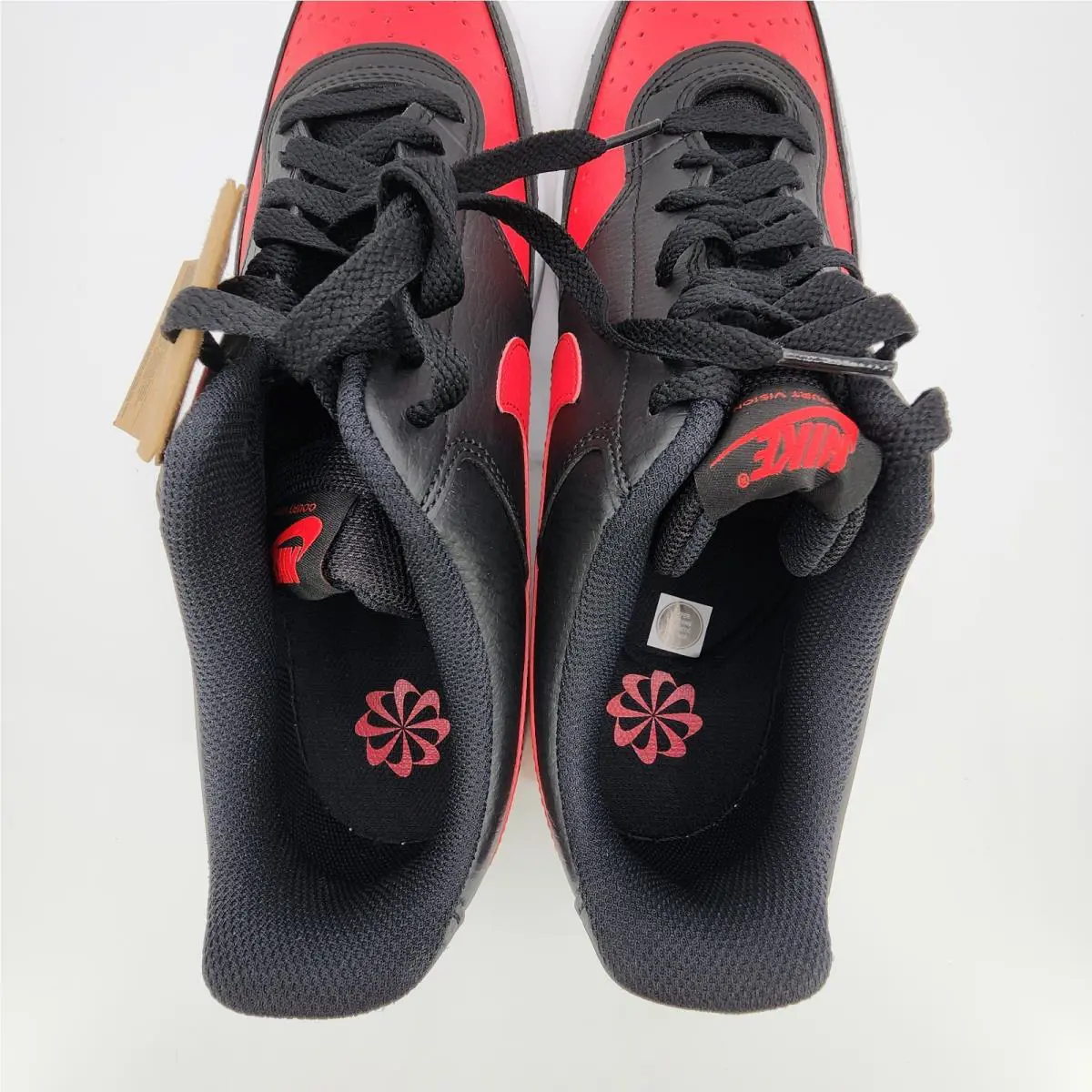 Nike shoes - Nike Court Vision - Court Vision - FJ0685-010 - BLACK/ UNIVERSITY RED-WHITE 5