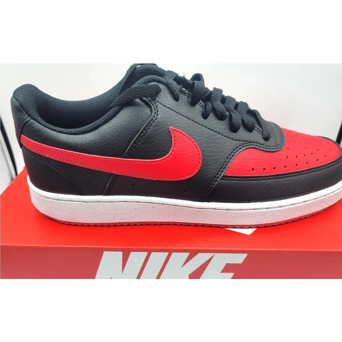 Nike shoes - Nike Court Vision - Court Vision - FJ0685-010 - BLACK/ UNIVERSITY RED-WHITE 0