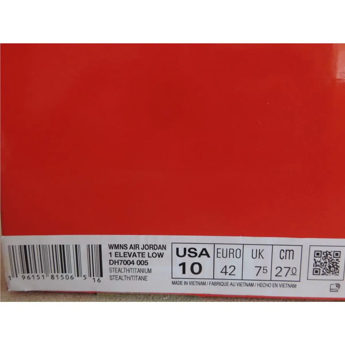 Nike shoes - Air Jordan 1 - Air - DH7004-005 - Gray (UPC: 196151815065) 6