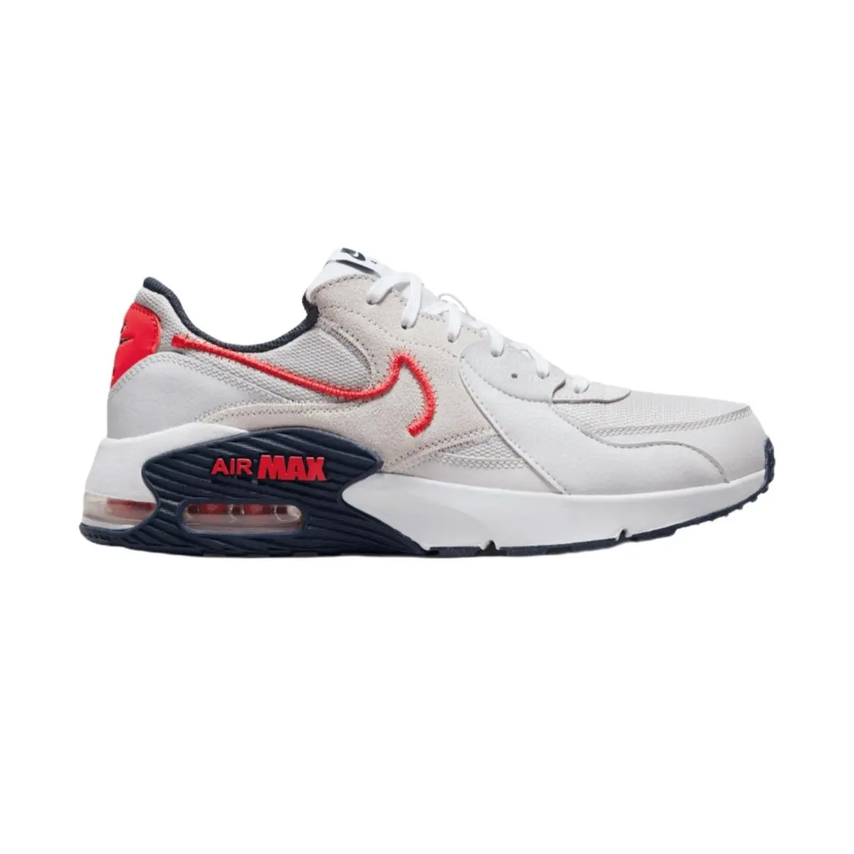Nike Air Max Excee Mens Running Shoes Size 10 White Grey Red DZ0795 013 - Multicolor