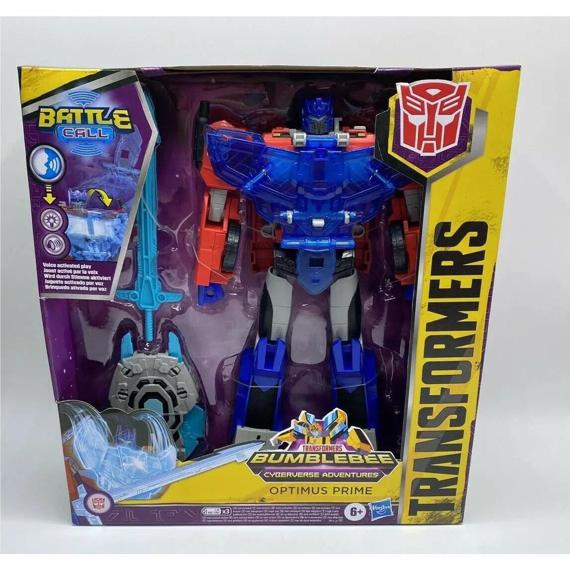 2020 Transfomers Bumblebee Cyberverse Optimus Prime Battle Call Action Figure