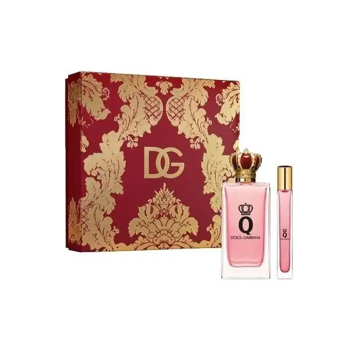 Q by Dolce Gabbana 3.3 oz Edp Spray + 0.33 Edp Travel Spray Set by Dolce & Gabbana