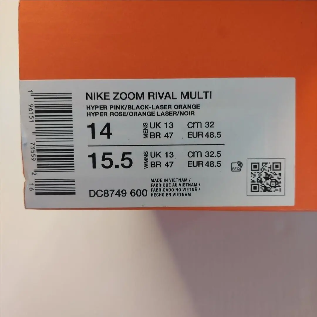 Nike shoes - Nike Zoom Rival - Zoom Rival - DC8749-600 - Hyper Pink/Laser Orange/Black 6