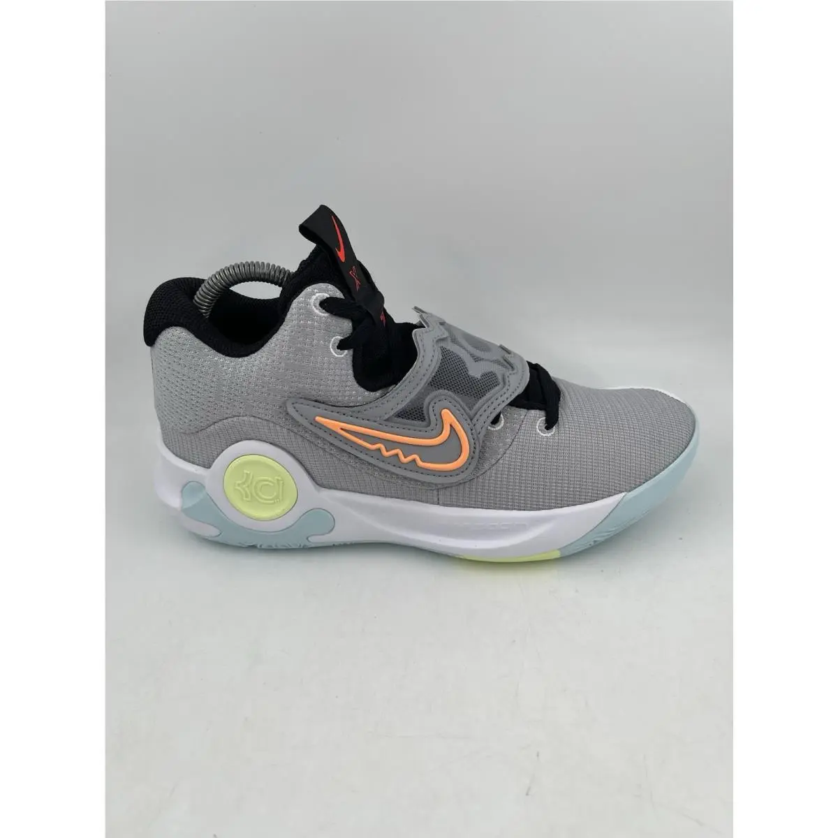 Nike Unisex Adults KD Trey 5 X Wolf Grey White Orange Basketball Shoe-M/8-W/9.5